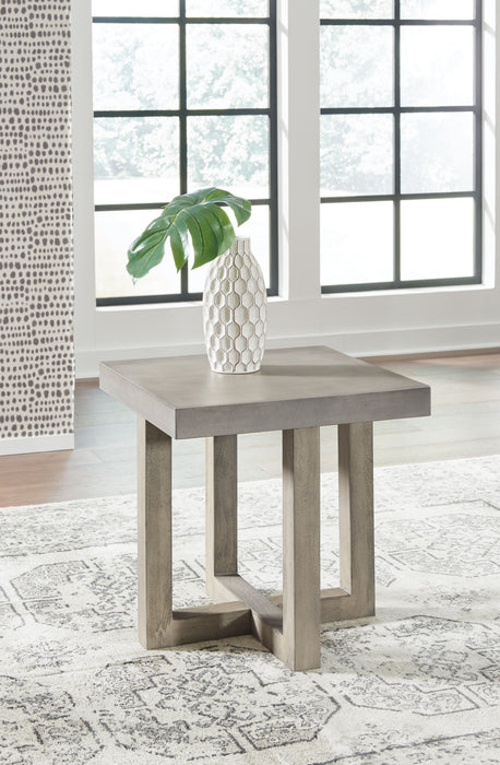 Lockthorne - Gray - Square End Table