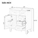 Modern Bathroom Vanity With Sink Combo, 3 Drawers Hearth and Haven