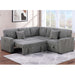 Convertible Sectional Upholstered Sleeper Sofa With Storage Chaise Home Essentials