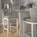 Upholstered Swivel Stool With Back Home Essentials