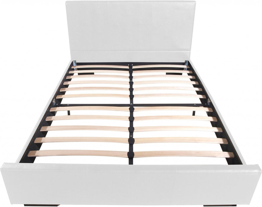 Platform Queen Bed - White