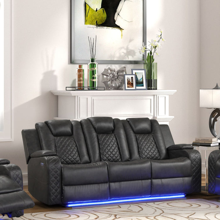 Benz - LED & Power Reclining Sofa Matrix Furniture Group
