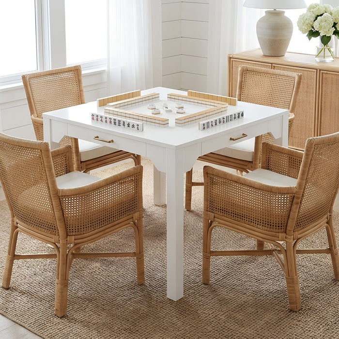 Alleyville - Square Dining Table With Storage Drawer - White Ridgecrest Home