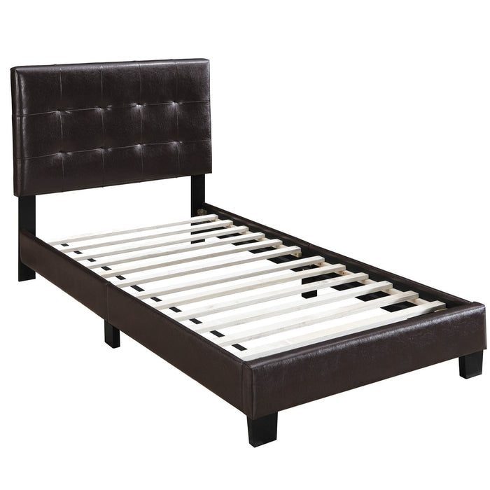 Contemporary Style Bed, Rectangle Headboard Home Essentials