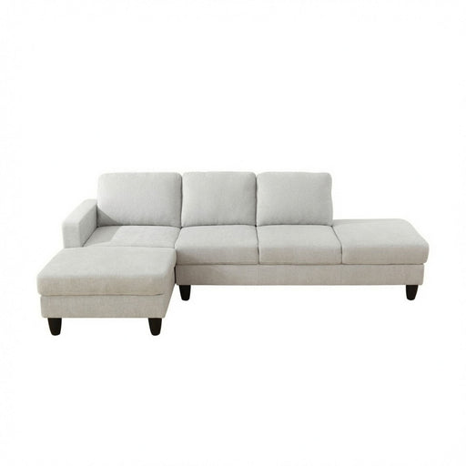 L - Shaped Sectional Sofa With Chaise & Ottoman Home Essentials