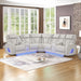 Fortuner - Power Recliner Sectional Sofa Matrix Furniture Group