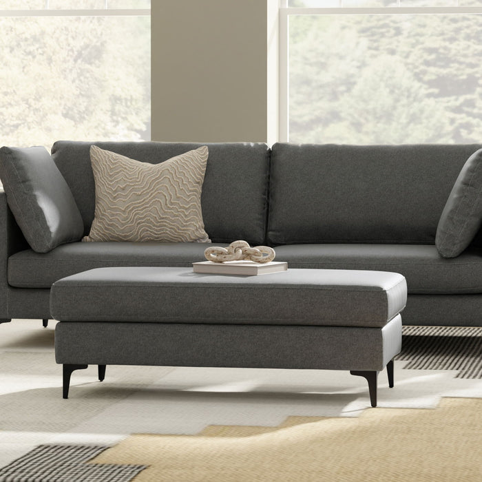 Ava - Versatile Mid Century Ottoman Simpli-Home