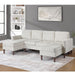 Sectional Set With Dual Chaises And Square Arms Home Essentials