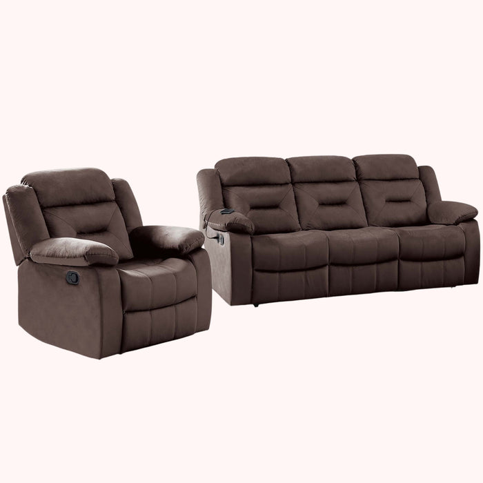 Contemporary Living Room Set With Pillow Arms And Headrest Support Home Essentials
