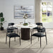 Jaramillo - Arm Chair (Set of 2) - Black Leatherette ACME