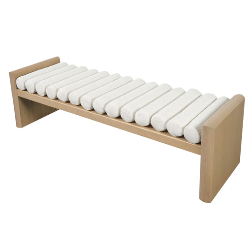 Modern Upholstered Bench Noble House