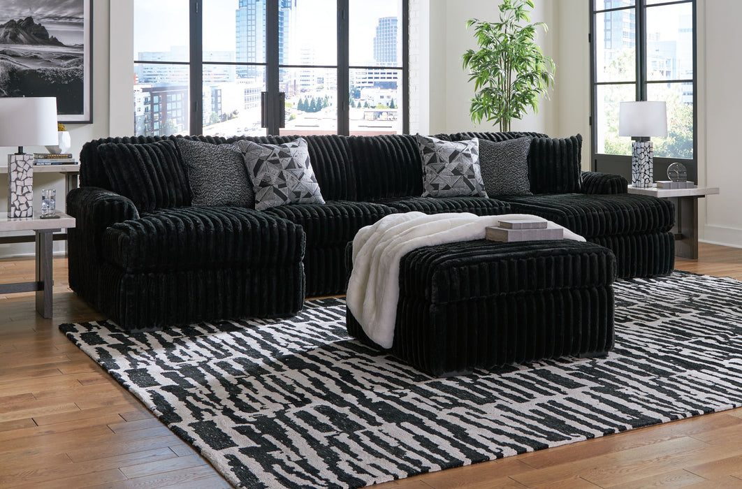 Midnight-Madness - Sectional Set Signature Design by Ashley®
