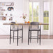 Upholstered Bar Stool With Ergonomic Design (Set of 2) Home Essentials
