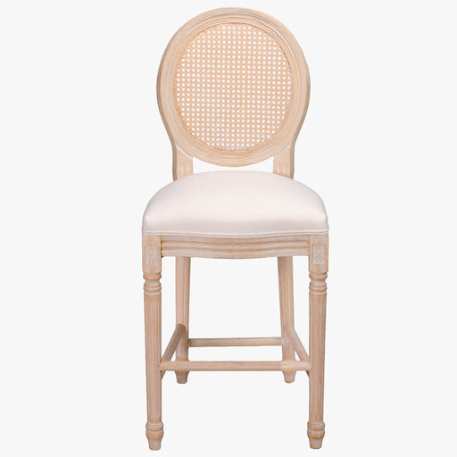 French Country Bar Chairs With Round Back (Set of 2) Home Essentials