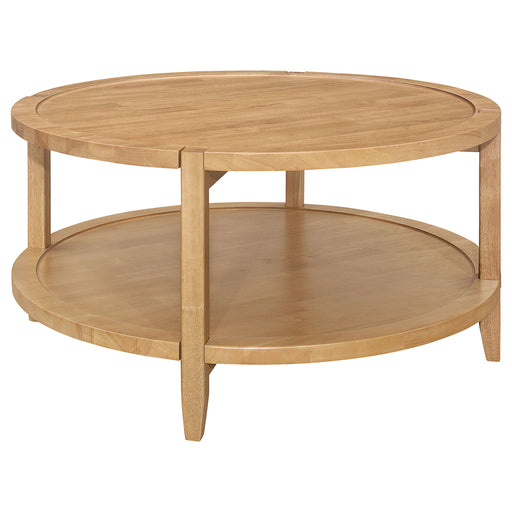 Elliott - 2 Piece Round Coffee And End Table Set - Maple Furniture Max