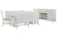 Heron Cove - Extendable Trestle Dining Table Set Magnussen Furniture