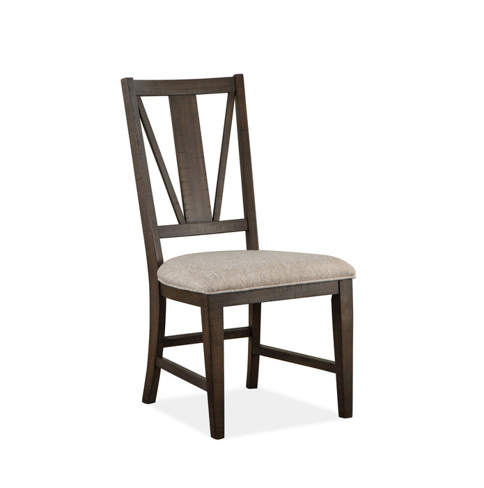 Westley Falls - Dining Side Chair With Upholstered Seat (Set of 2) - Graphite Magnussen Furniture