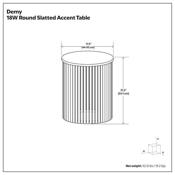 Demy - Handcrafted Metal Accent Table Simpli-Home