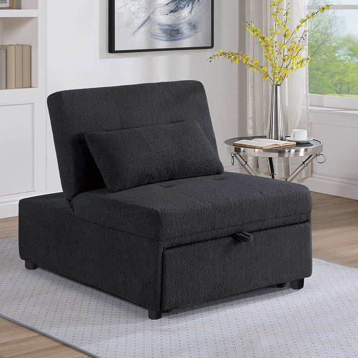 Sleeper Sofa Chair, Convertible Pull Out Bed Couch - Black Home Essentials