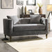 Sidonia - Loveseat With 2 Pillows - Gray Velvet ACME