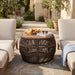 Round Side Table With Rope Frame Noble House