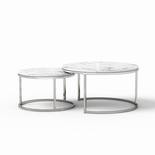 2 Piece Nesting Coffee Table Set For Living Room Home Essentials
