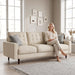 3 Seat Sofa Couch With Tufted Back Upholstered Couch For Living Room US Pride