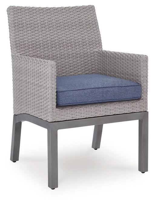 Half Moon Beach - Arm Chair With Cushion (Set of 2) - Blue / Gray Signature Design by Ashley®