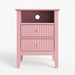Fluted Nightstand With 2 Drawers Home Essentials