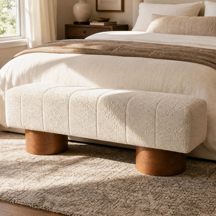 Modern Upholstered Dining Bench Noble House