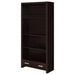Maureen - 5 Shelf Bookcase With Drawer - Cappuccino Furniture Max
