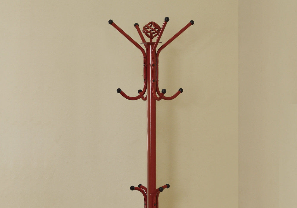 Metal Coat Rack - Red