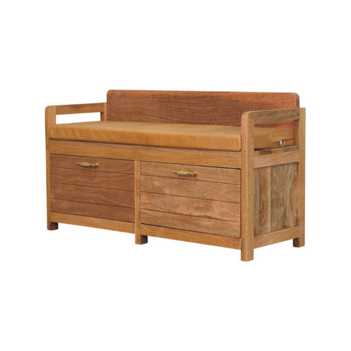 Oxford - 2 Drawer Storage Bench - Beige Artisan Furniture