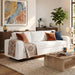 Modern 3 Seater Sofa, Living Room Couch Noble House