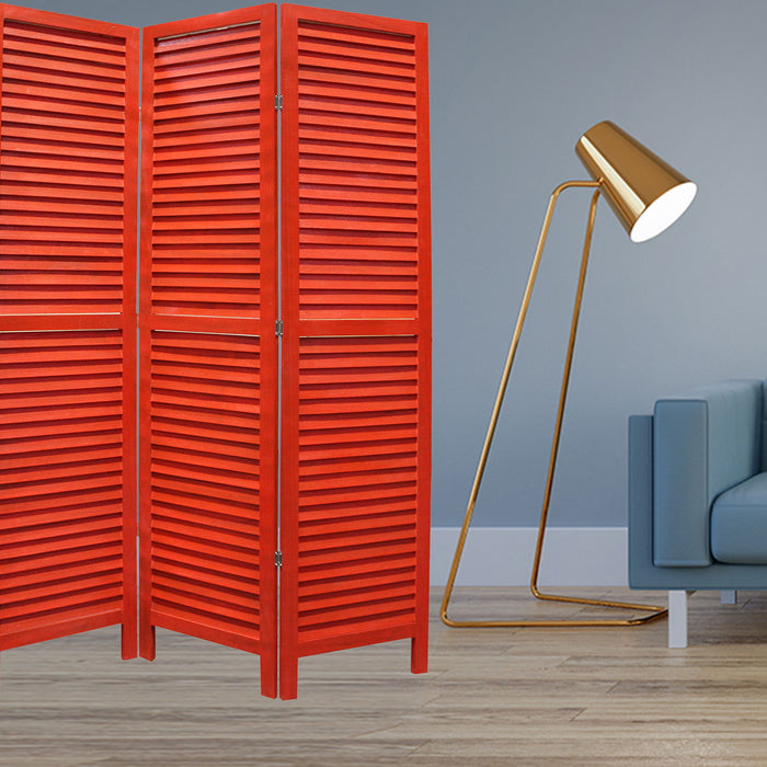 Wood Shutter -Screen - Red