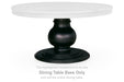 Ridgester - Round Dining Room Table Base - Black Benchcraft®