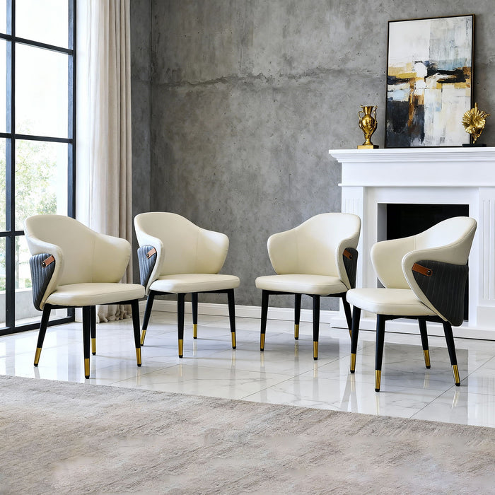Dining Chairs Ergonomic (Set of 2) - Beige Home Essentials
