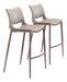 Ace - Bar Chair With Walnut Legs (Set of 2) Zuo Modern