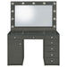Fern - 7 Drawer Vanity Set With Mirror And Globe Lights Furniture Max