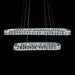 Michael Amini Lighting - Enterprise Modern Rectangular Crystal Chandelier - Chrome Michael Amini