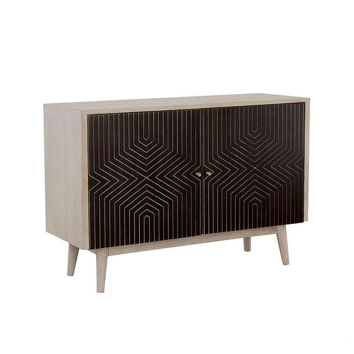 Ixora - 2 Door Cabinet - Black Furniture Max