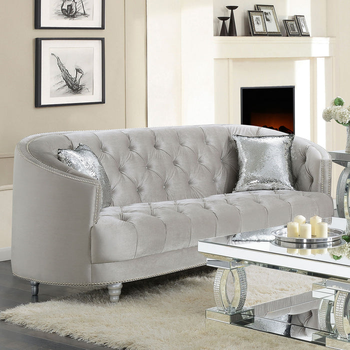 Dolby - Sofa With Tufted Living Room Sofa - Gray Furniture Max