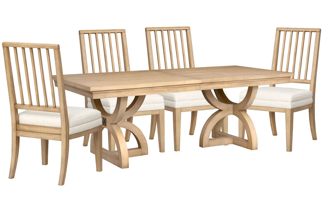 Coventry - Extendable Trestle Dining Table Set Magnussen Furniture