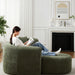 L - Shape Boneless Cloud Couch With 2 Throw Pillows For Living Room Home Essentials