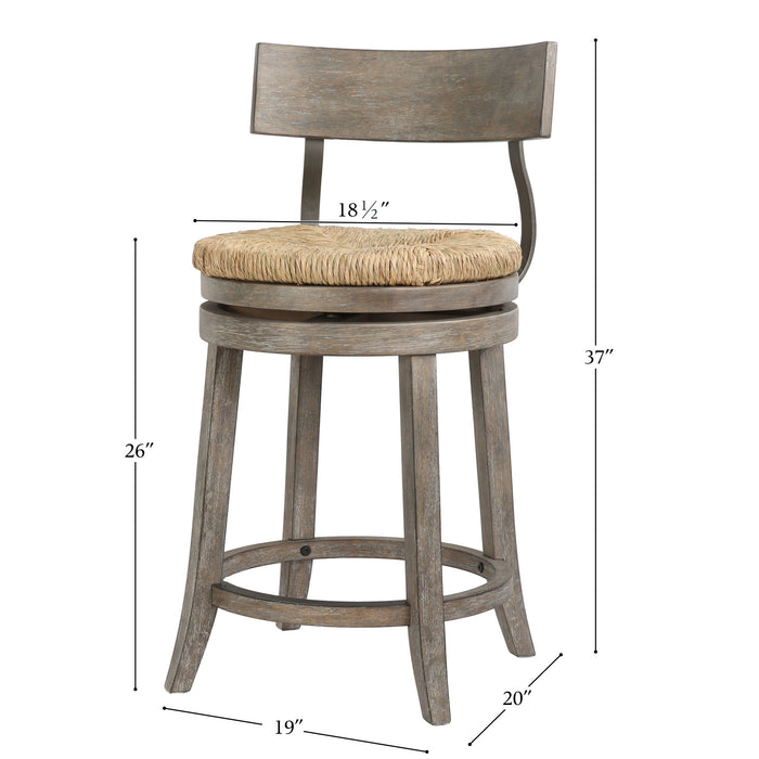 Stool With Natural Seagrass Seat Home Essentials
