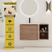 Wall Mounted Bathroom Vanity & Sink, Storage Shelves & Soft Close Door Home Essentials