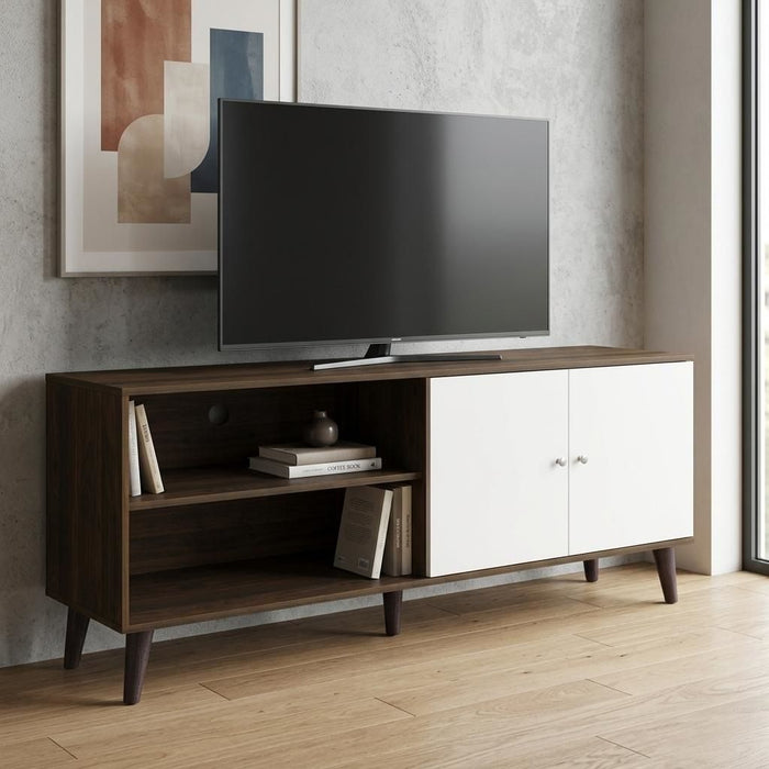 Amidon - TV Stand, With 2 Storage Shelves And 1 Cabinet US Pride