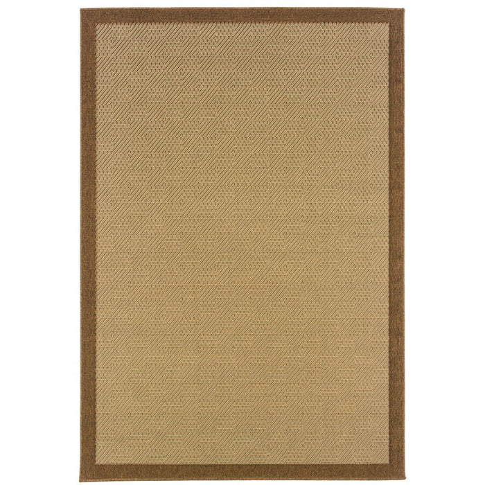 6' X 9' Indoor / Outdoor Area Rug - Beige