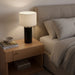 Aura - Table Lamp With On / Off Switch Block Base - Black / White Ashcroft Furniture