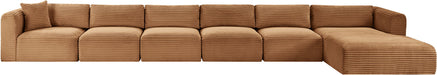Shaggy - Fabric 6 Piece Modular Sectional With Chaise Meridian Furniture